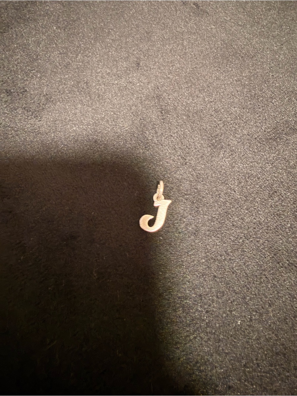 James Avery Silver 'J' Initial Pendant Charm